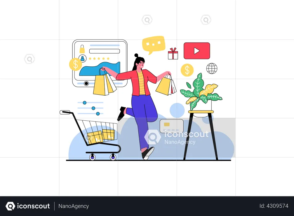 E-commerce Platform  Illustration
