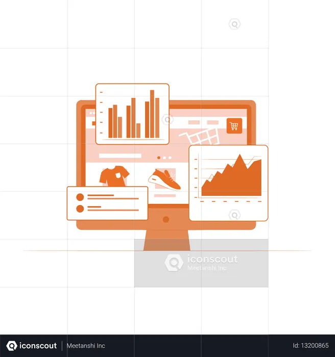 E-commerce Sales Analytics Dashboard  Illustration