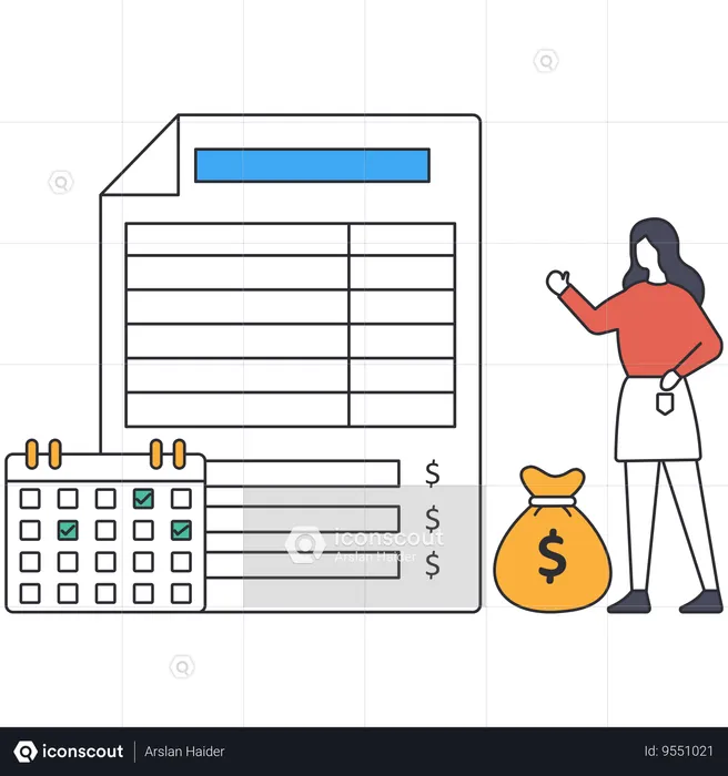 E-Invoice  Illustration