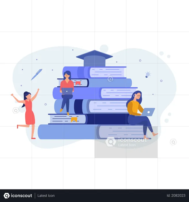 E-learning  Illustration