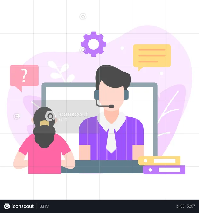 E-learning  Illustration