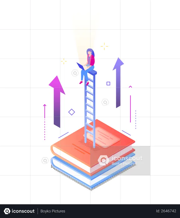 E-learning concept  Illustration