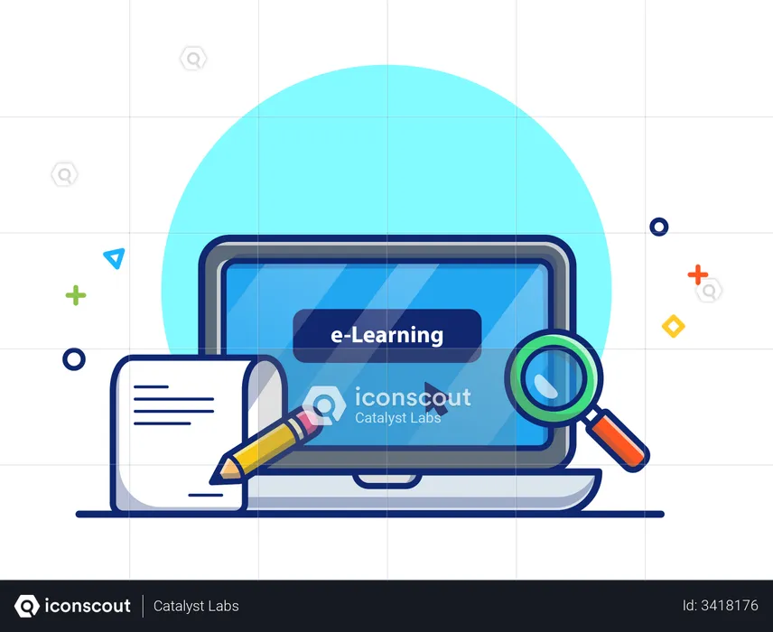 E-learning  Illustration