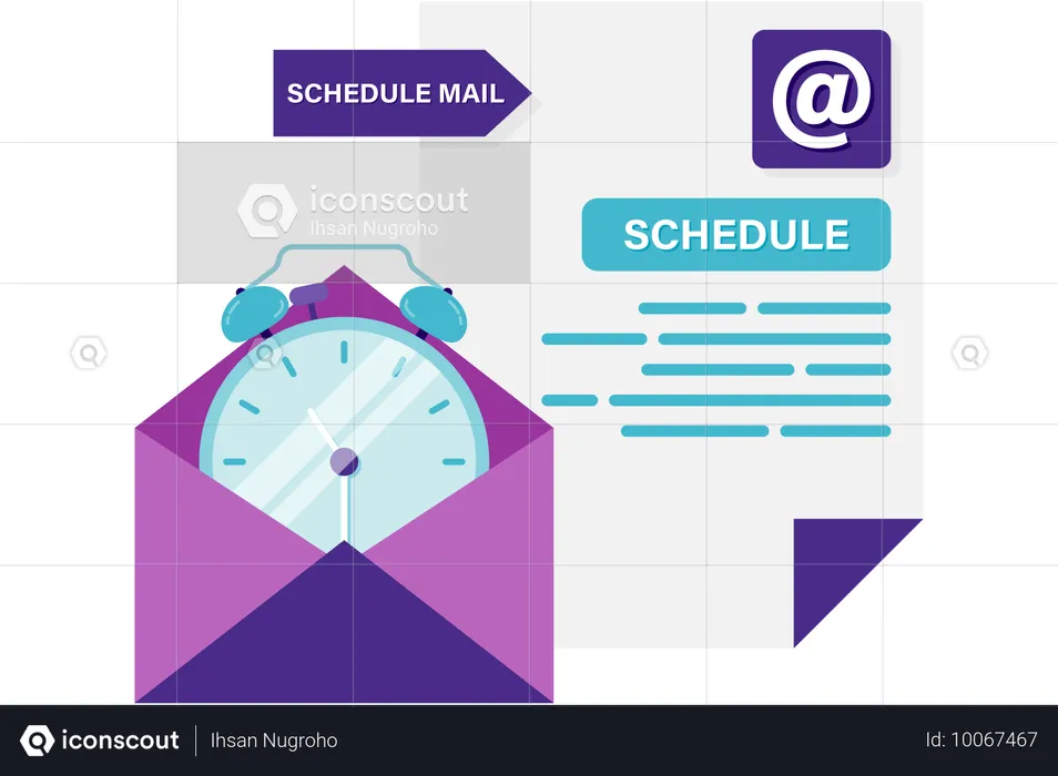 E-mail agendado  Ilustração