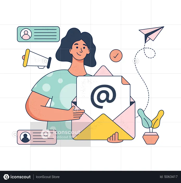 E Mail Marketing  Illustration