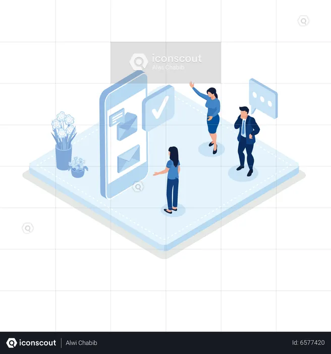 E-mail marketing  Illustration