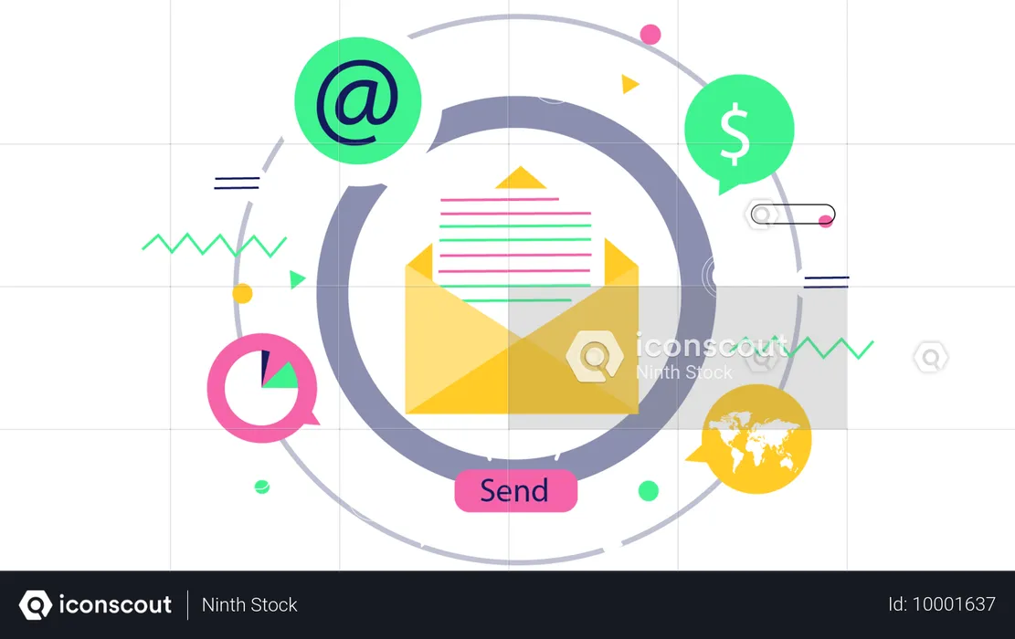 E-Mail-Marketing-Prozess  Illustration