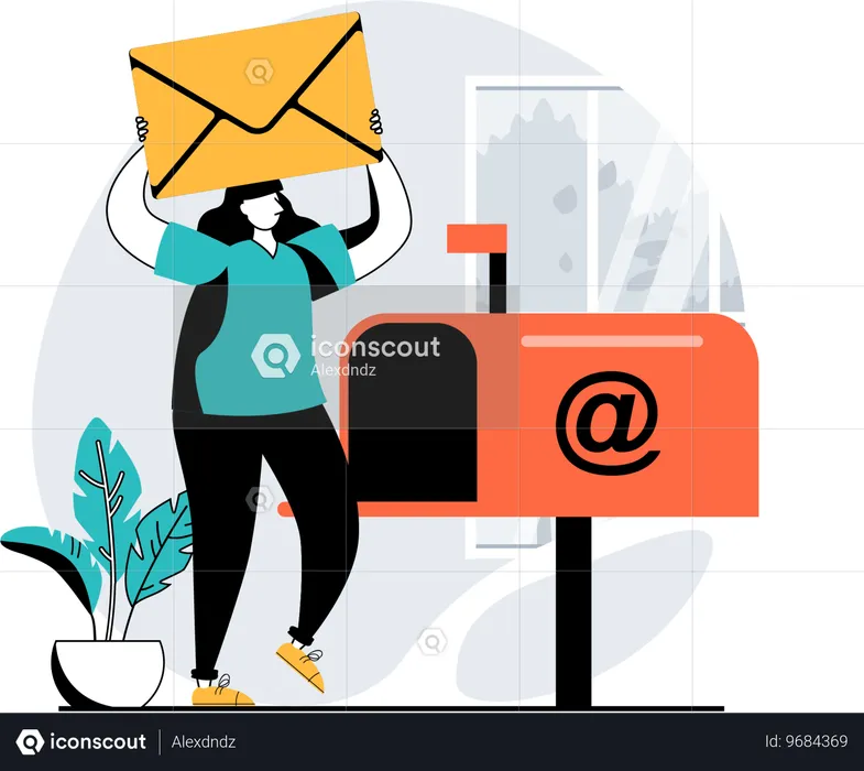 E-Mail senden  Illustration