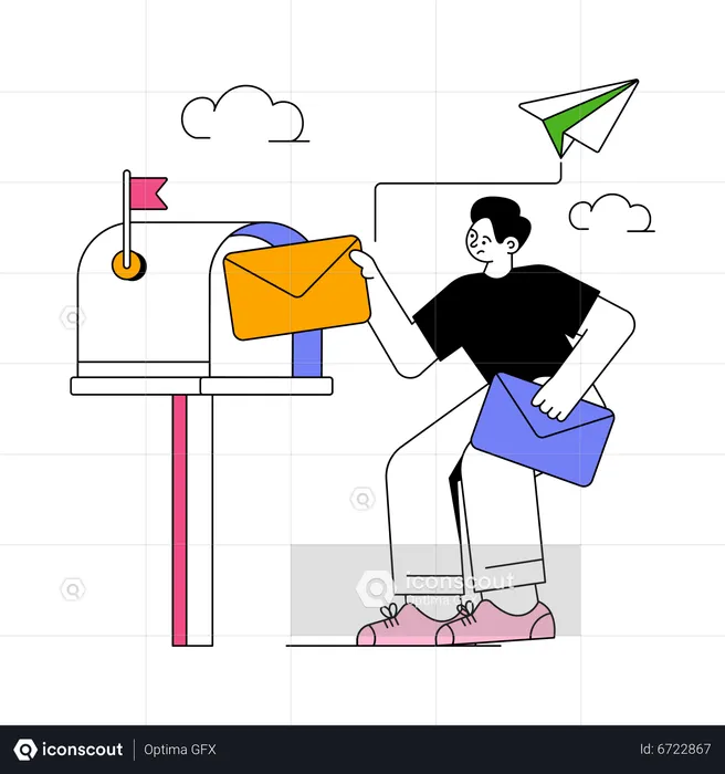 E-Mail senden  Illustration