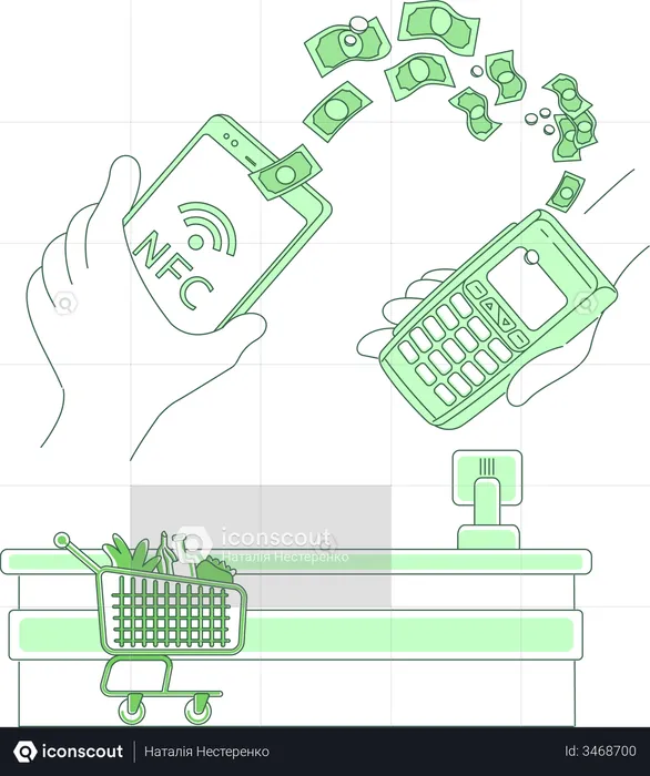 E-payment terminal  Illustration