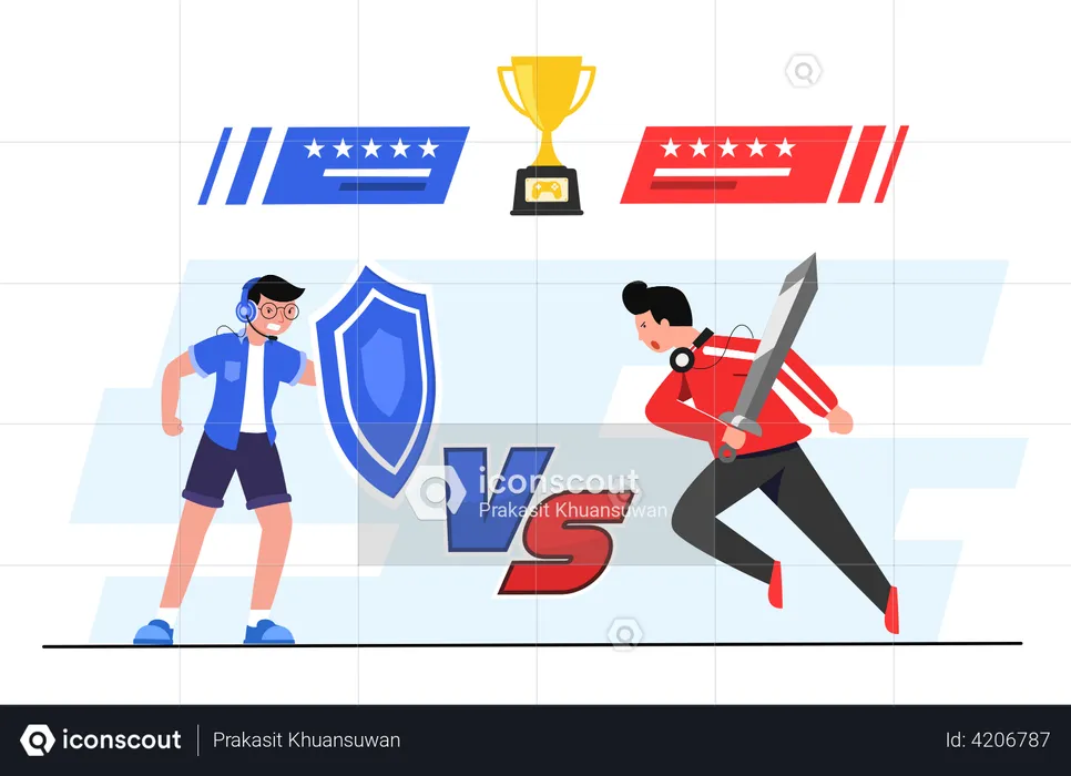 E-sports competition  Illustration
