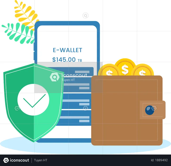 Application sécurisée E-Wallet  Illustration