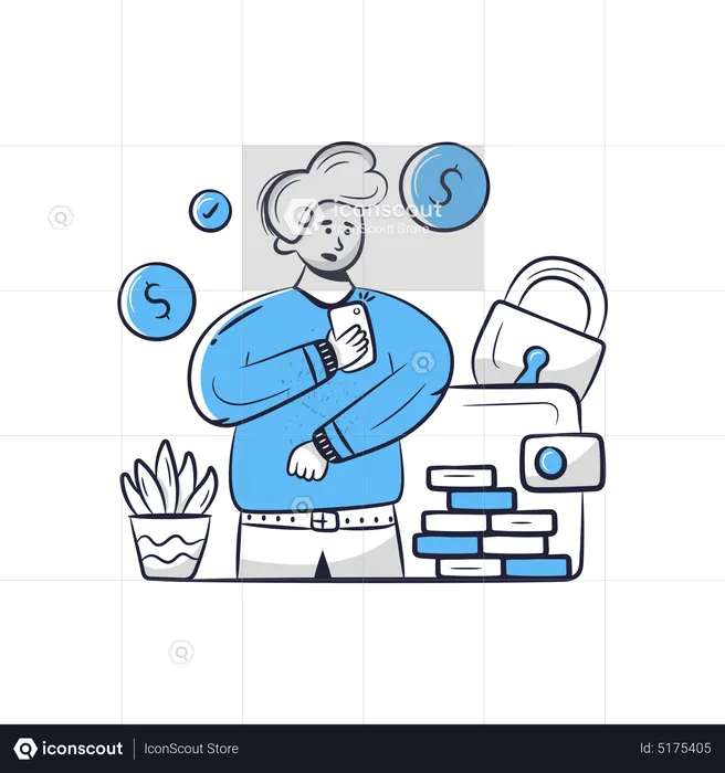 E-wallet Security  Illustration