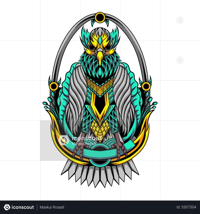 Eagle Ornament  Illustration