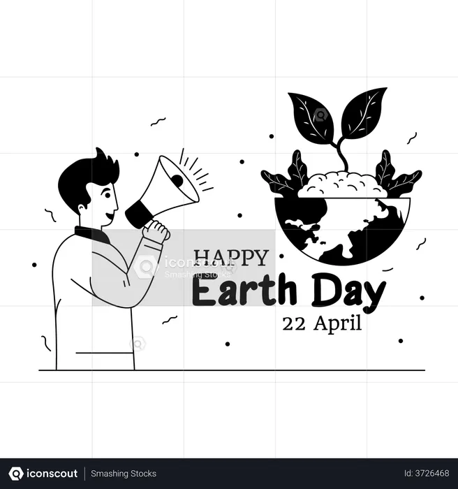Earth Day Marketing  Illustration