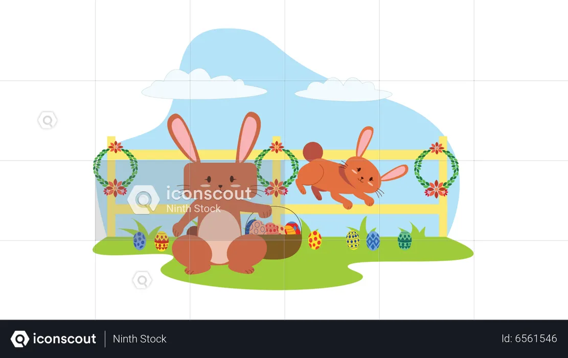 Easter Celebration  Illustration