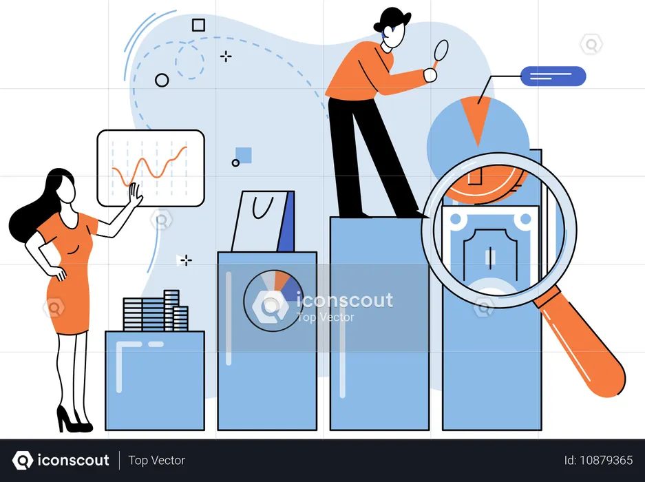 Un éclaireur dans le désert des incertitudes commerciales  Illustration