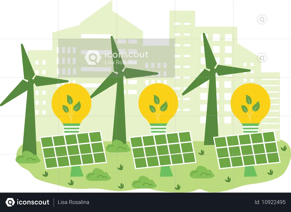 Eco energy  Illustration