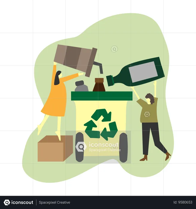 Eco-Friendly Waste Management  Illustration