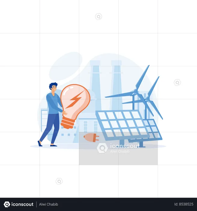 Eco Industrial Development  Illustration