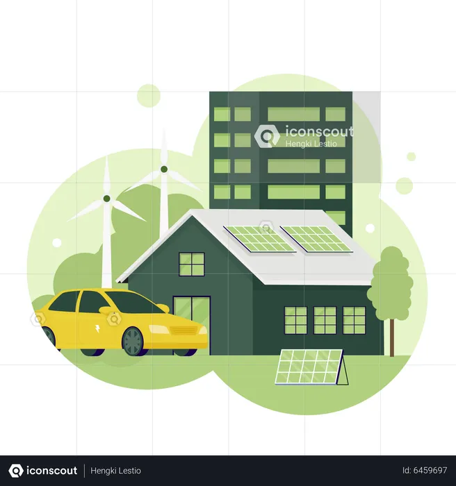 Eco Manufacturing  Illustration