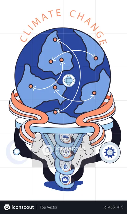 Ecological catastrophe  Illustration