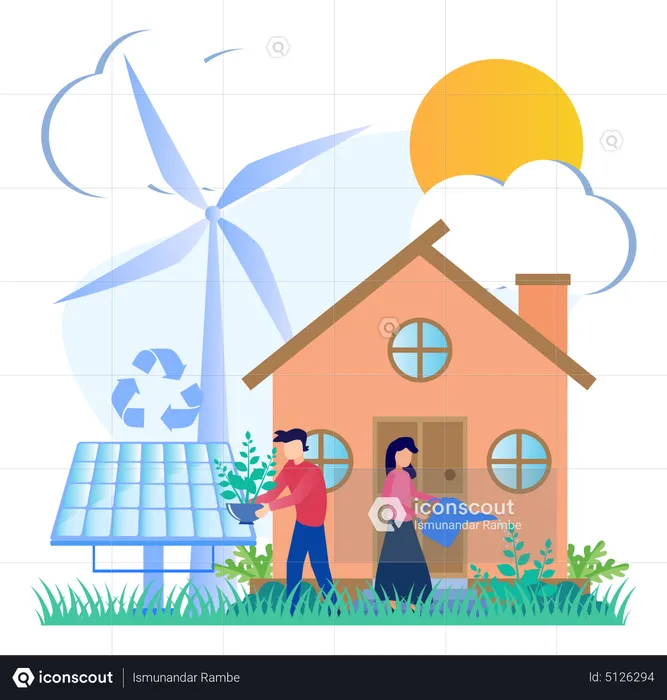 Ecological Energy  Illustration