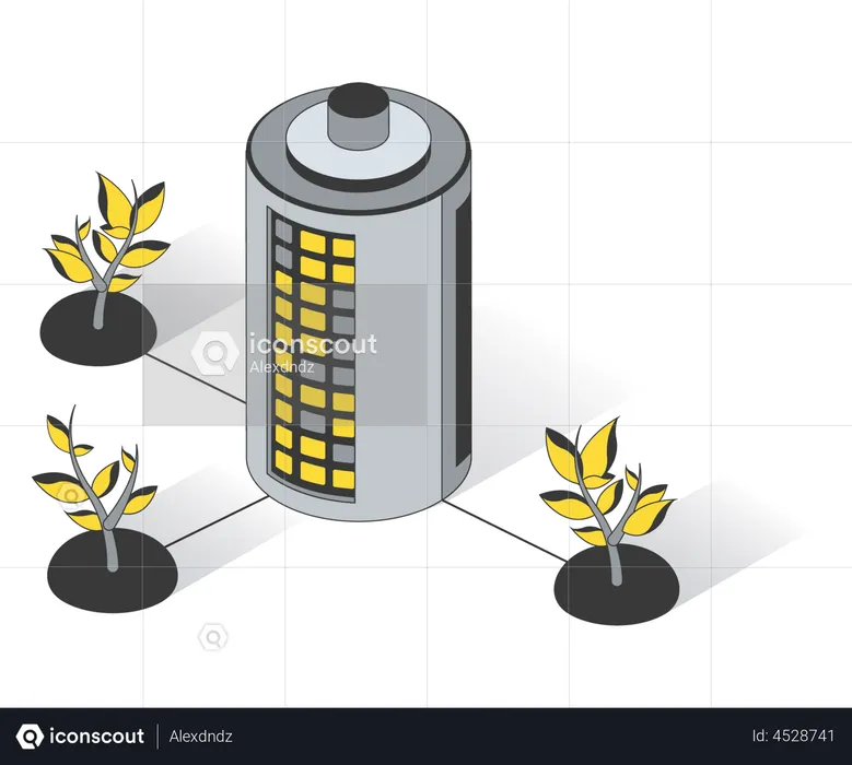 Ecological Sustainable Energy  Illustration