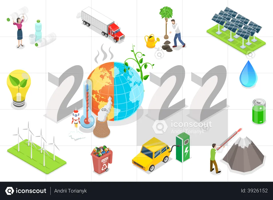 Ecology control in 2022  Illustration