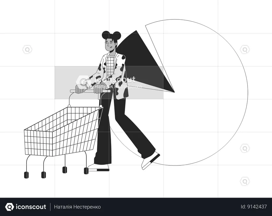 Ecommerce customer analytics  Illustration