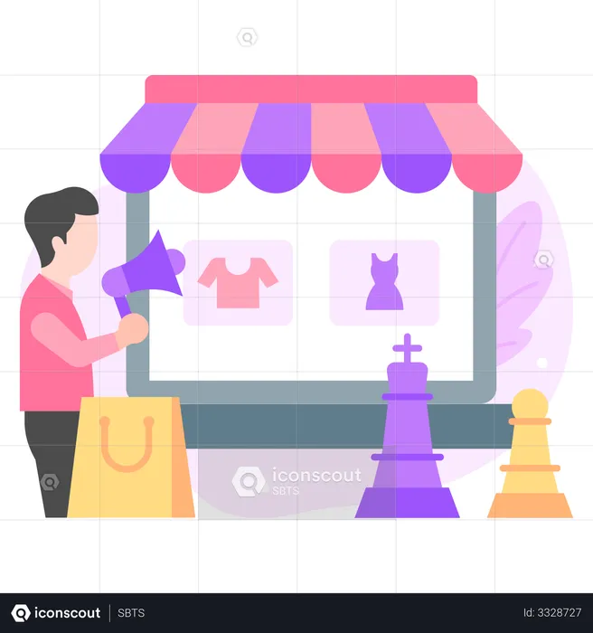 Ecommerce Marketing Strategy  Illustration