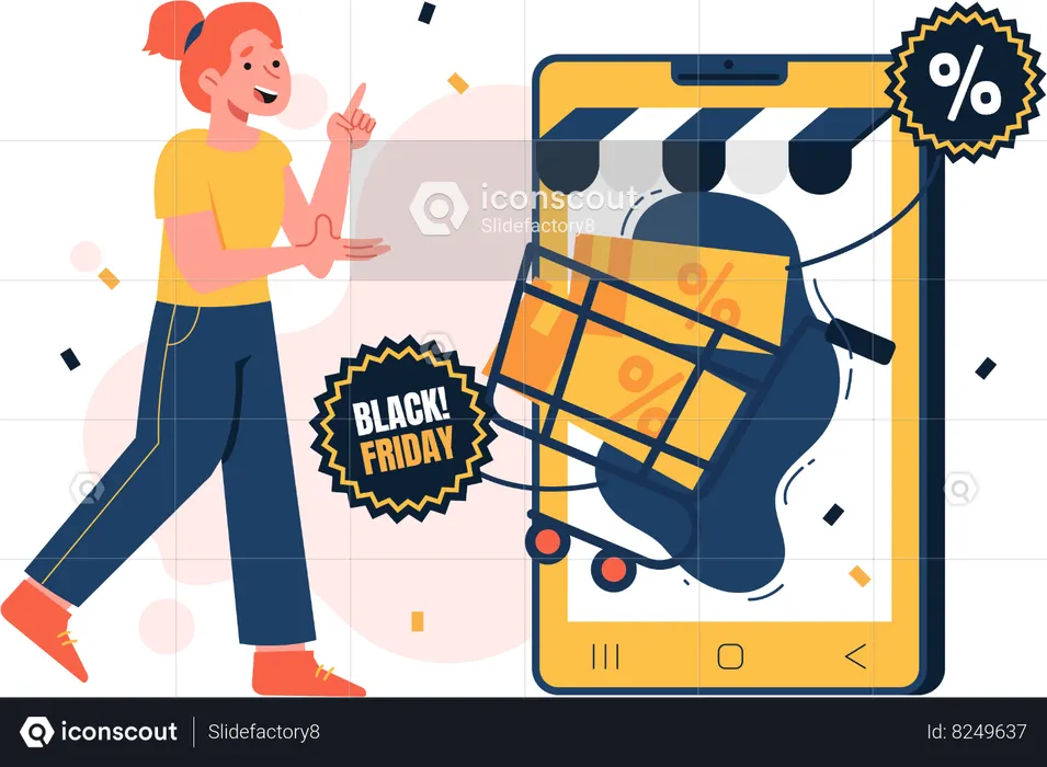 Ecommerce Promotion Sale  Illustration