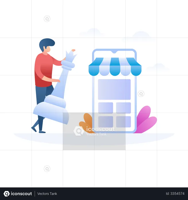 Ecommerce Strategy  Illustration