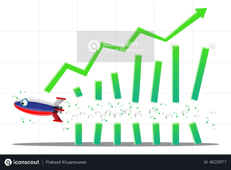 Crise econômica fazendo guerra  Ilustração