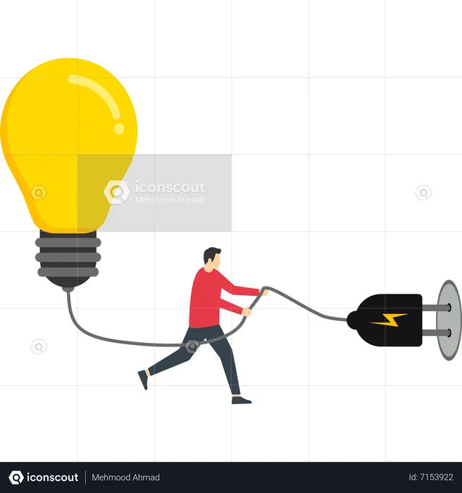 Economia de energia  Ilustração