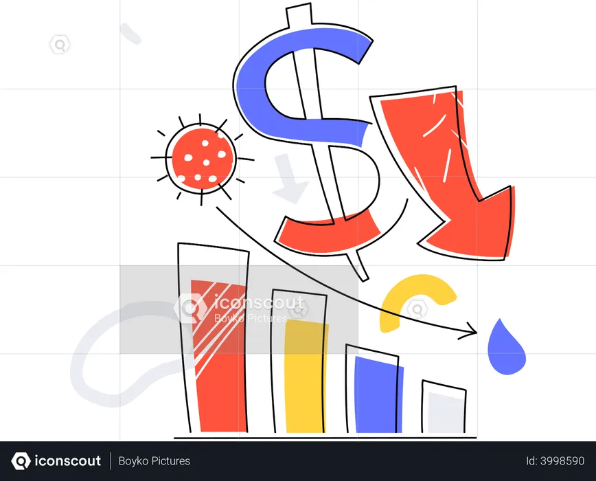 Best Economic Crisis Illustration Download In PNG & Vector Format