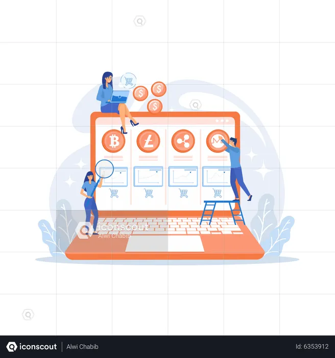 Economic data analysis  Illustration