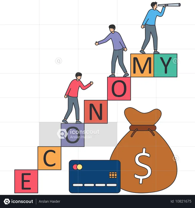 Economic Stability and risk or trust  Illustration