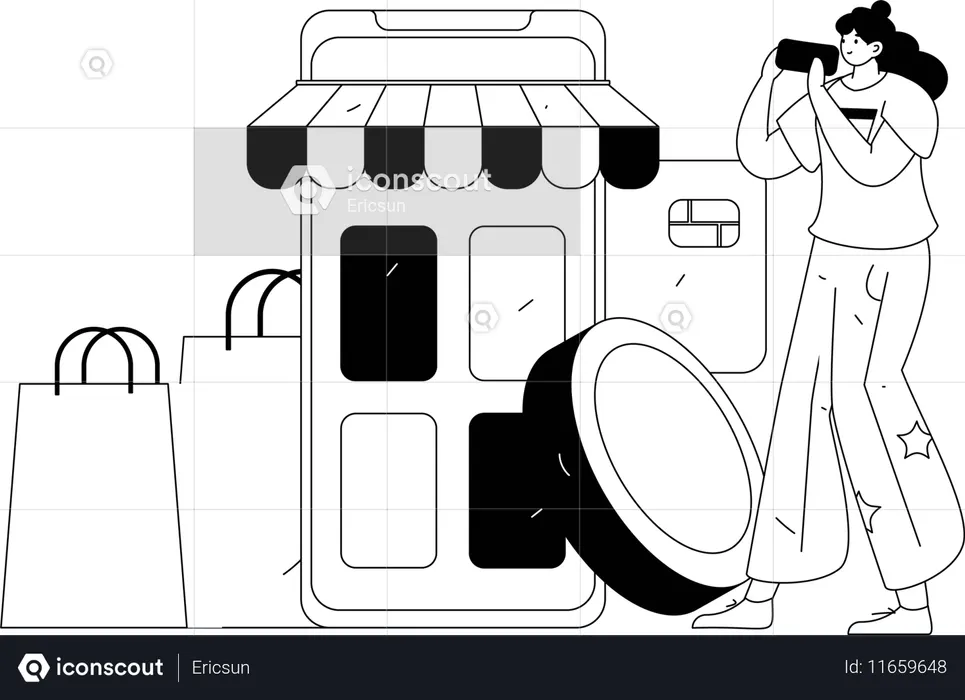 Économisez du crédit d'achat  Illustration