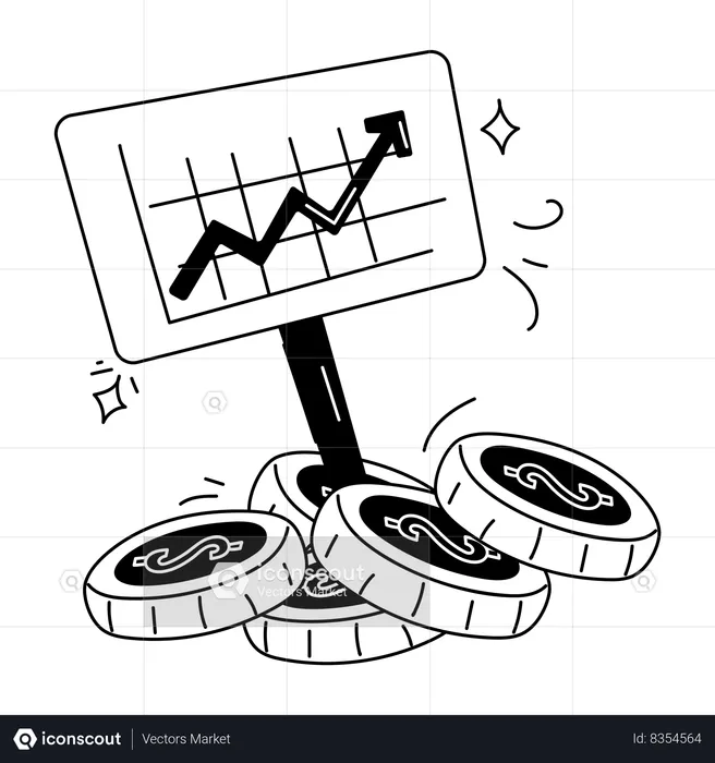Economy chart  Illustration