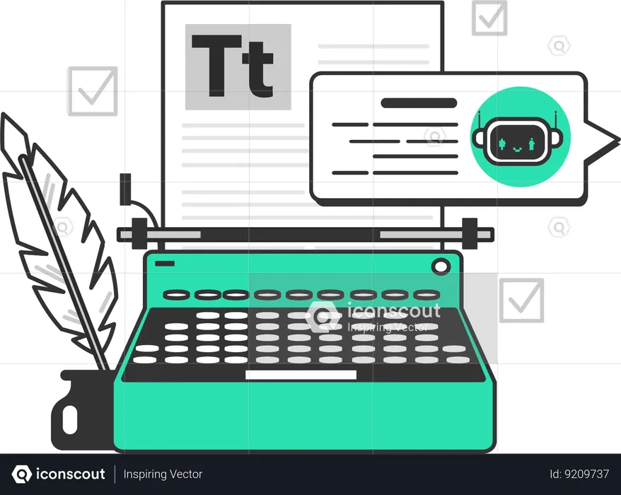 Écrire une lettre en utilisant chargpt  Illustration