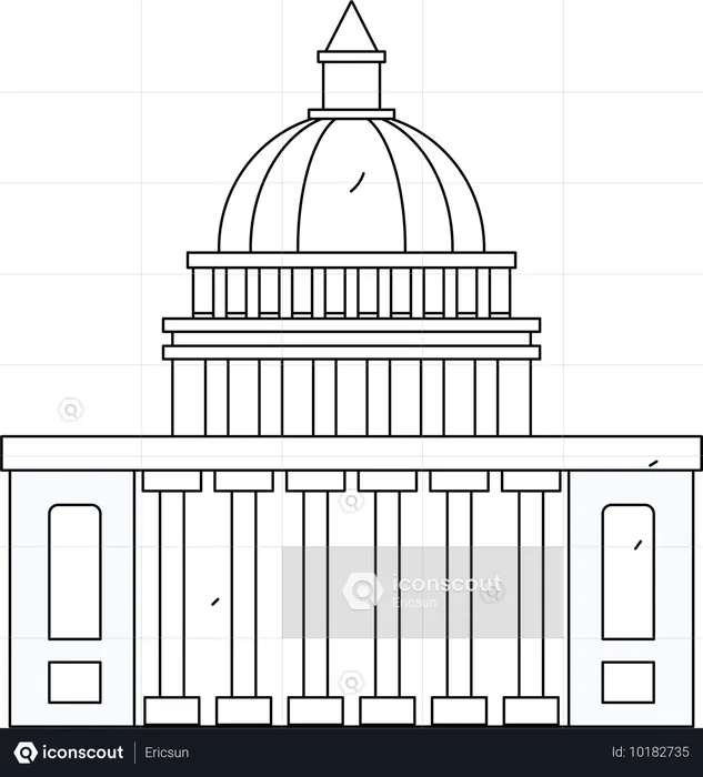 Edificio del gobierno  Ilustración