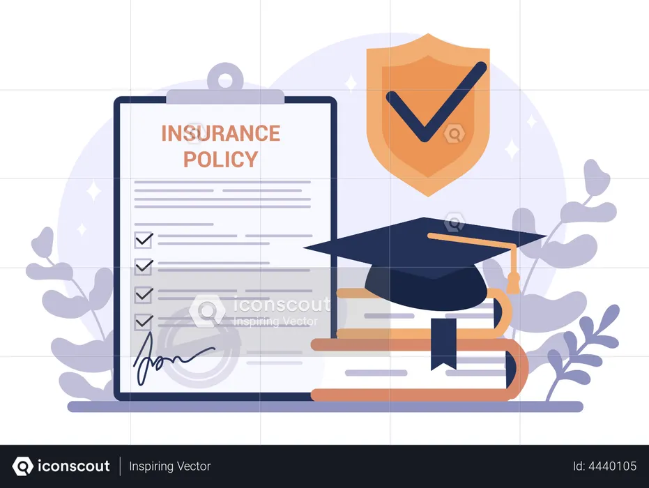 Education insurance  Illustration