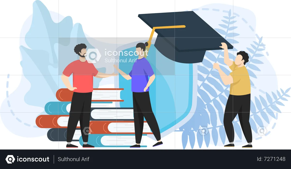 Education insurance  Illustration