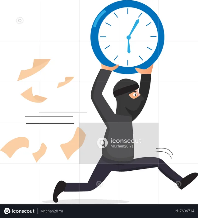 Efficiency in completing work on time strategy  Illustration
