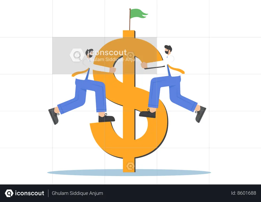 Effort pour atteindre l’objectif financier  Illustration