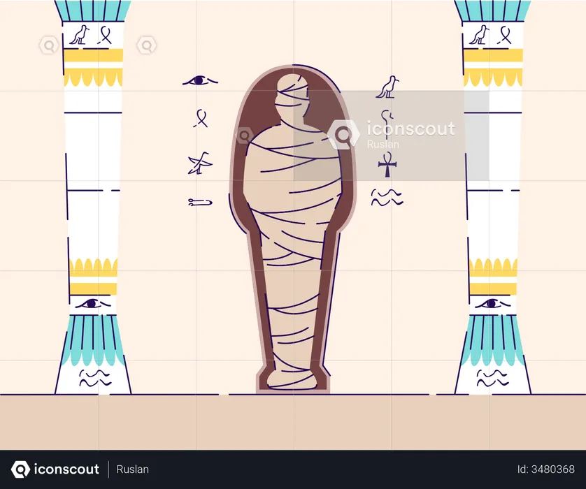 Egyptian mummy  Illustration