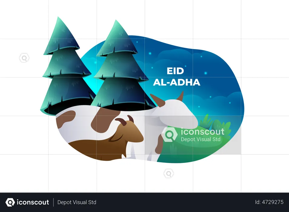 Eid Al-Adha  Illustration