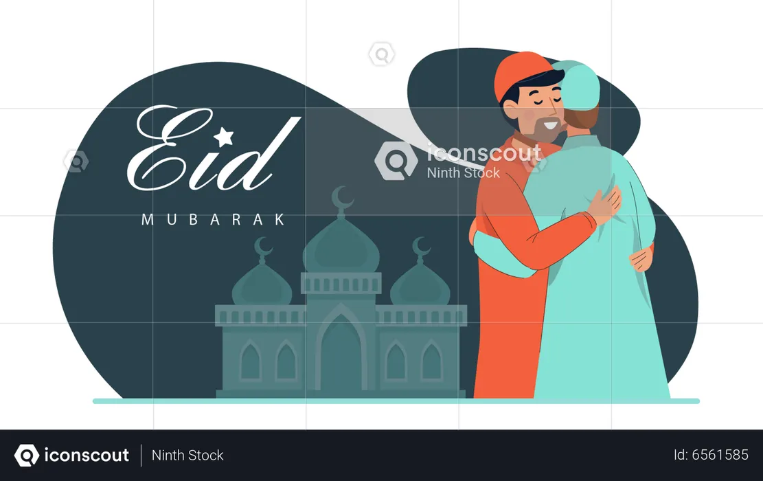 Eid Celebration  Illustration