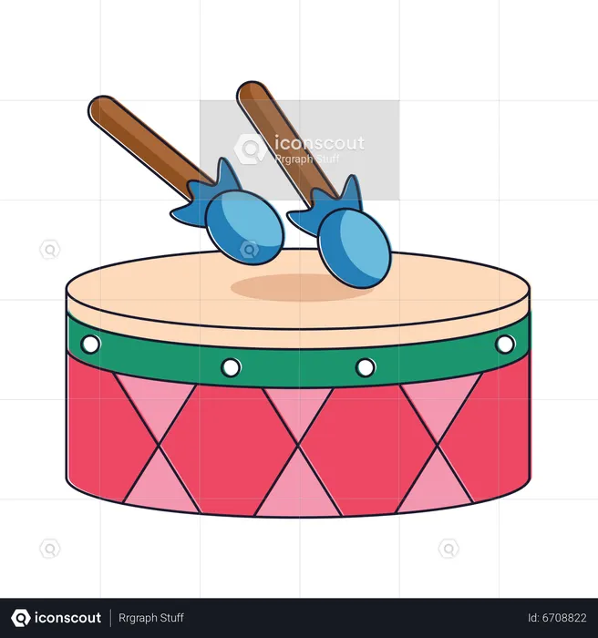 Eid Drum  Illustration